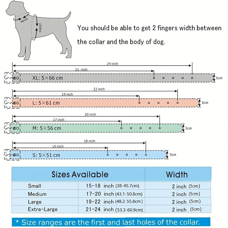 Spiked Studded Dog Collar with Leash Set – Rivet PU Leather Dog Collar for Training & Walking, Punk Rock Style Collar for Small Medium Large Dogs, Adjustable Heavy Duty with Metal Buckle