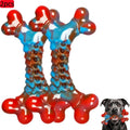 Tough Dog Chew Toys for Aggressive Chewers - Indestructible Nylon Bone for Large Medium Breeds, Puppy Teething Chew, Beef & Peanut Butter Flavors, Keeps Dogs Busy
