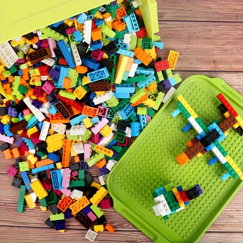 500 Piece Kids Building Blocks Educational Toy Set DIY Small Particle Interlocking Blocks Spark Creativity Imagination Gift for Boys Girls Kindergarten Ages 3+