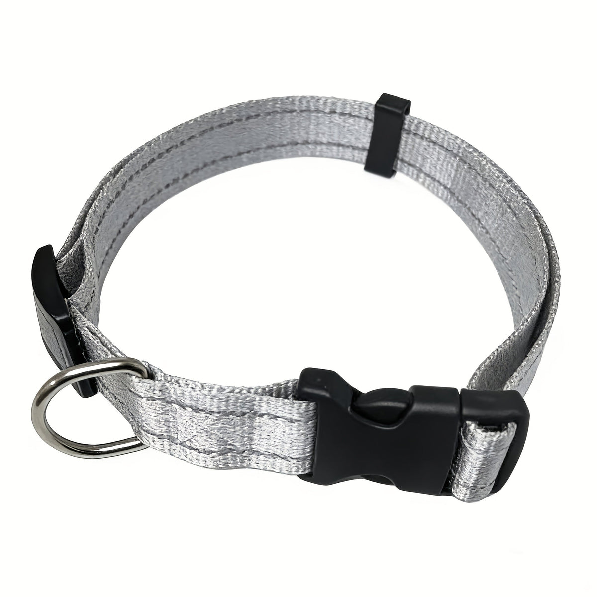 Reflective Adjustable Dog Collar for Small Medium Large Dogs & Cats – Safety Night Visibility Pet Collar with Durable Buckle, Comfortable Everyday Dog Collar