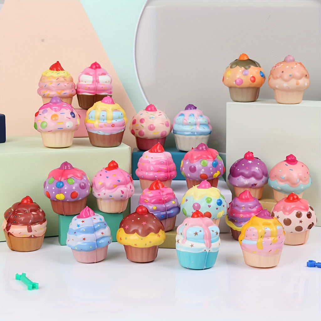 20 Piece Mini Cake Ice Cream Foam Toy Set Random Design Miniature Sweet Dessert Party Favors Prizes Home Decoration Christmas Thanksgiving New Year Gift for Kids