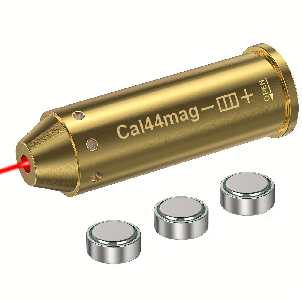 Laser Bore Sight Multi-Caliber Kit for 9mm 45ACP 223REM 308WIN 380ACP 38SPL 12GA – High-Precision Red Laser Boresighter for Rifles & Pistols, Easy Install, Includes 2 Battery Sets