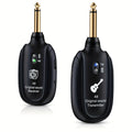 A8 Wireless Guitar System with Built-In Rechargeable Transmitter & Receiver – Stereo Audio, USB Charging, Compatible with Electric Guitar, Bass & Violin, Works with Amplifiers