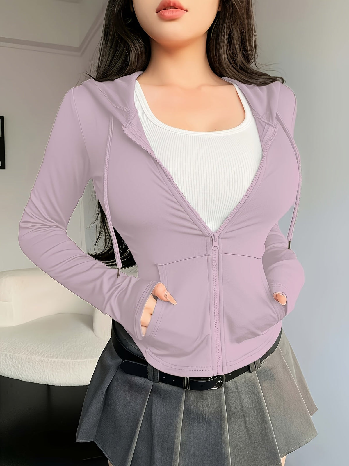 Women's Lightweight Hoodie Casual Solid Color Hooded Sweatshirt Spring Summer Knit Fabric Pullover XS S M L XL XXL Multiple Colors