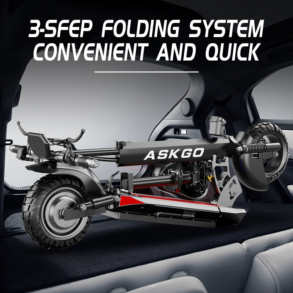 Adult Electric Scooter with Seat, 749W, Off-Road, 35 Miles Range – 48V 16.5Ah Battery, Removable Seat, 3-Speed Modes, Dual Disc Brakes, Multiple Shock Absorbers, Wide Deck Commuter E-Scooter Q5