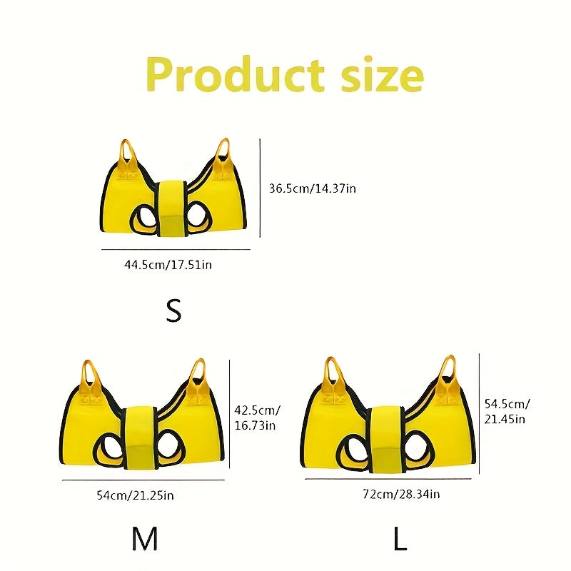 Dog Grooming Hammock – Breathable Hanging Pet Restraint Hammock for Nail Trimming, Bathing & Grooming Small Dogs & Cats, S/M/L Sizes, Hook & Loop Fastener 5-Piece Set