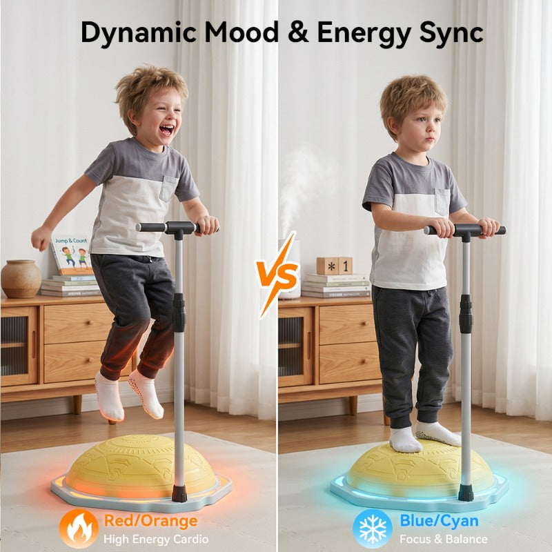 Kids Music Speed Ball Set with RGB Lights & Sound Effects – Adjustable Punching Reflex Ball, Indoor Sensory Training Balance Toy for Children & Adults, Non-Slip Fitness Equipment, Home Gym Gift