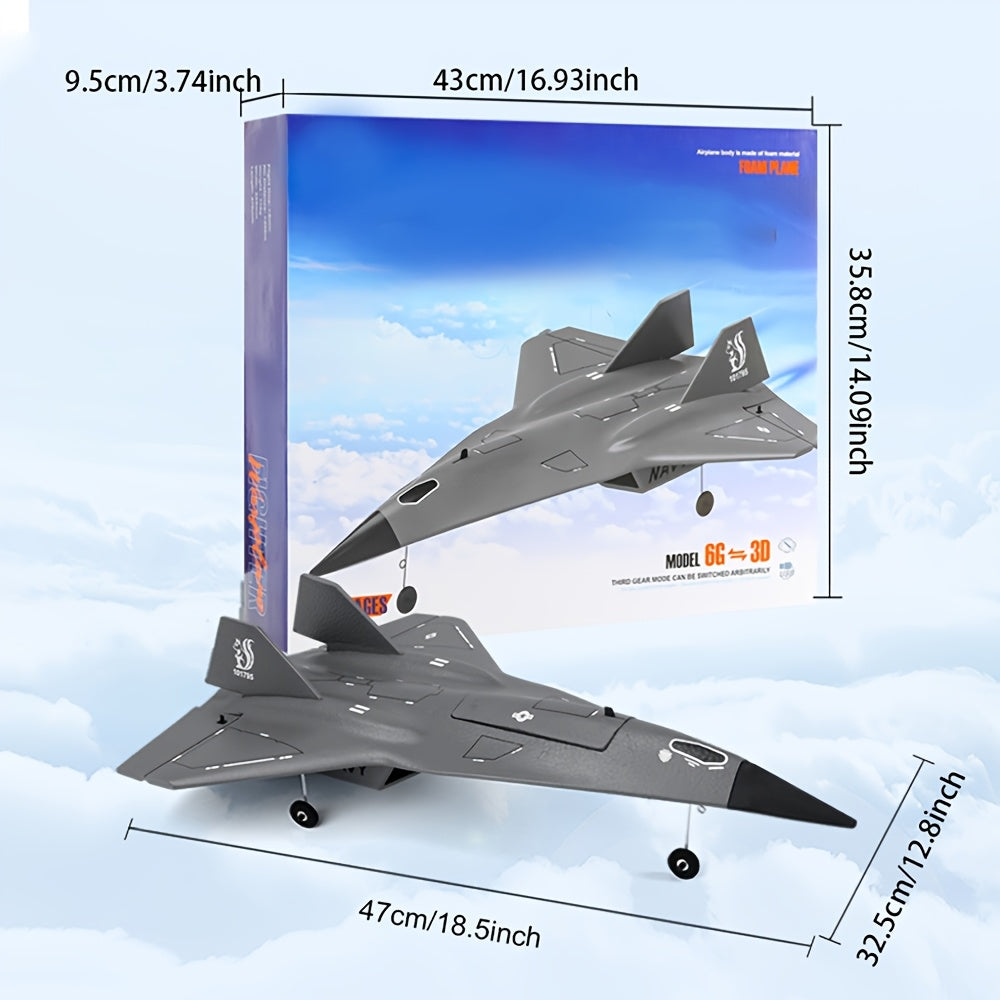 RC Airplane 4-Channel 2.4G Remote Control Plane for Beginners - FX9672 Ducted Fan Aircraft with Powerful Motor, EPP Foam Body, USB Rechargeable, 120M Range | Indoor Outdoor Flying Toy Gift for Boys & Adults