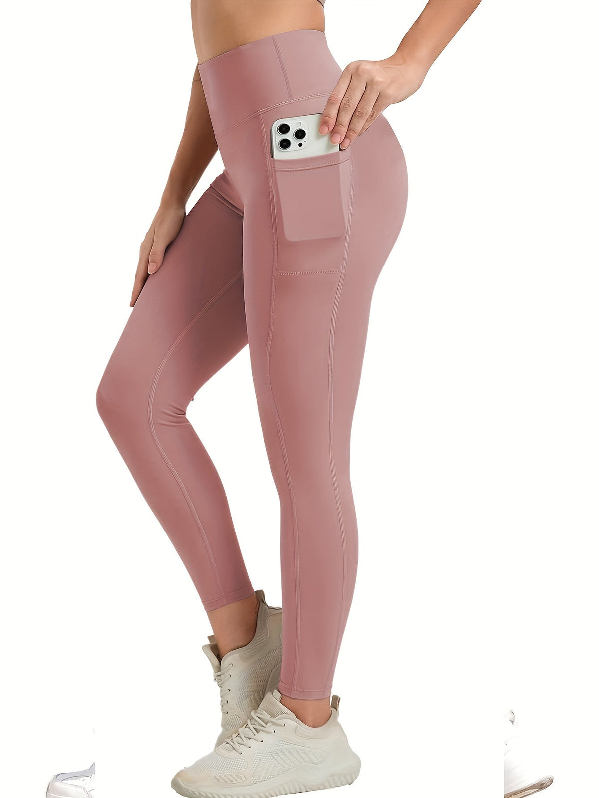 Women's High-Waisted Yoga Leggings 10-Pack Buttery Soft Stretch Full-Length Workout Pants with Pockets – Running Gym Athletic Wear S-XXL