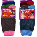 6 Pairs Women's Thermal Winter Socks – Fleece-Lined Warm Boot Socks for Cold Weather, Heavy Duty Cushioned Crew Socks for Hiking Camping Skiing Running, Size 9-11, Multicolor Value Pack