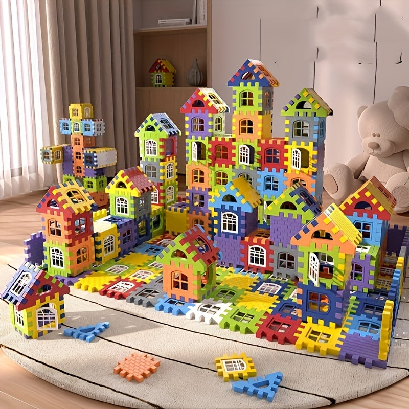 Building Blocks for Kids 126pcs – Square Plastic STEM Educational Toy Set, Creative Construction Blocks for Boys Girls, Enhances Intelligence & Creativity, Fun Learning Gift for Ages 3 4 5 6+