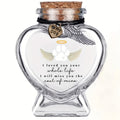 Pet Hair Keepsake Bottle with Cork Stopper - Glass Dog & Cat Fur Memorial Jar, Pet Hair Preservation Memento Bottle, Meaningful Sympathy Gift for Pet Loss, Unique Pet Memorial Keepsake for Cat & Dog Owners