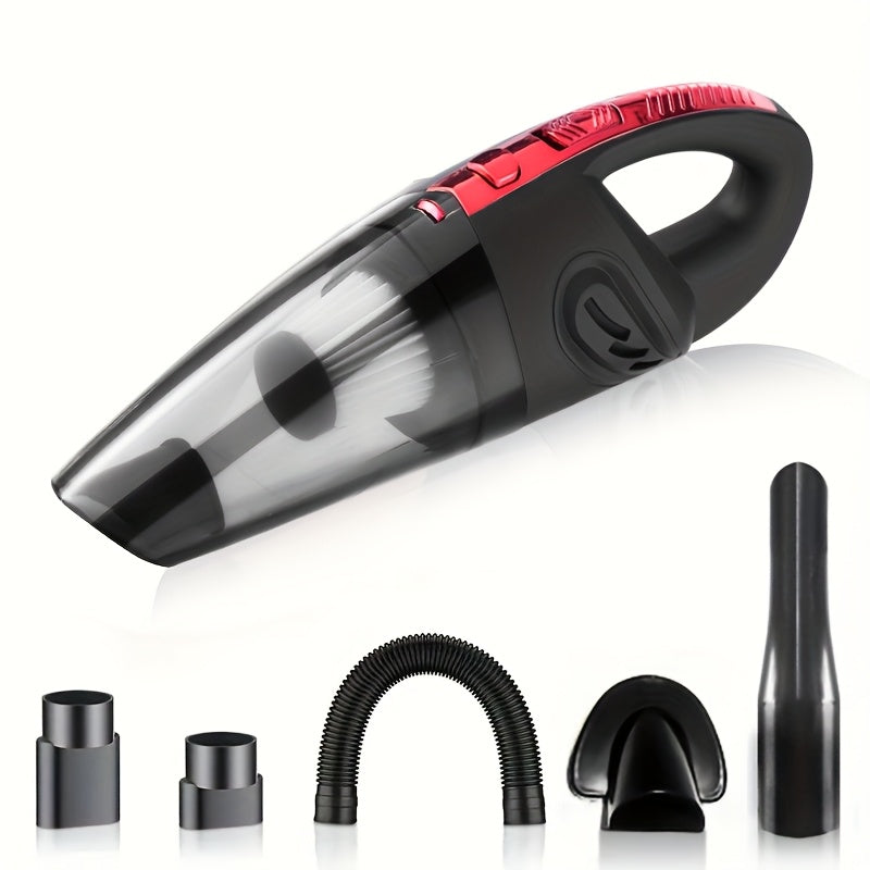 Handheld Car Vacuum Cleaner 4200PA Super Suction, 1800mAh Cordless Portable Vacuum with 5 Attachments, Low Noise for Car Interior, Pet Hair, Home Cleaning – Pink Gift for Women