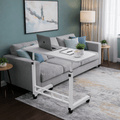 Height Adjustable Mobile Laptop Table with Wheels Rolling Bedside Computer Desk for Bed and Sofa Side Table for Bedroom Dorm Room Small Spaces Available in 8 Colors
