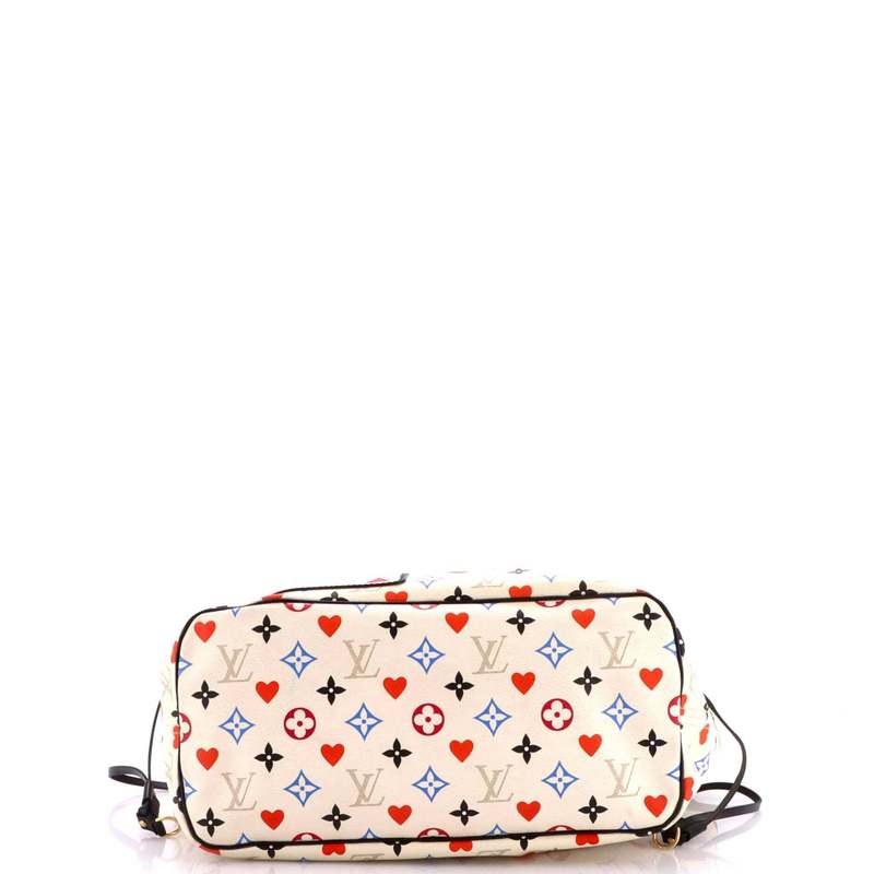 Louis Vuitton Neverfull NM Tote MM - Limited Edition Game On Multicolor Monogram | Excellent Pre-Owned Condition | Gold Hardware, Black Microfiber Interior | Authenticated Luxury Handbag