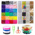 7200pcs Clay Beads Bracelet Making Kit Colorful Soft Clay Beads for DIY Friendship Bracelets Jewelry Making with Storage Box Complete Bead Set for Girls Kids Teens Adults Craft Supplies