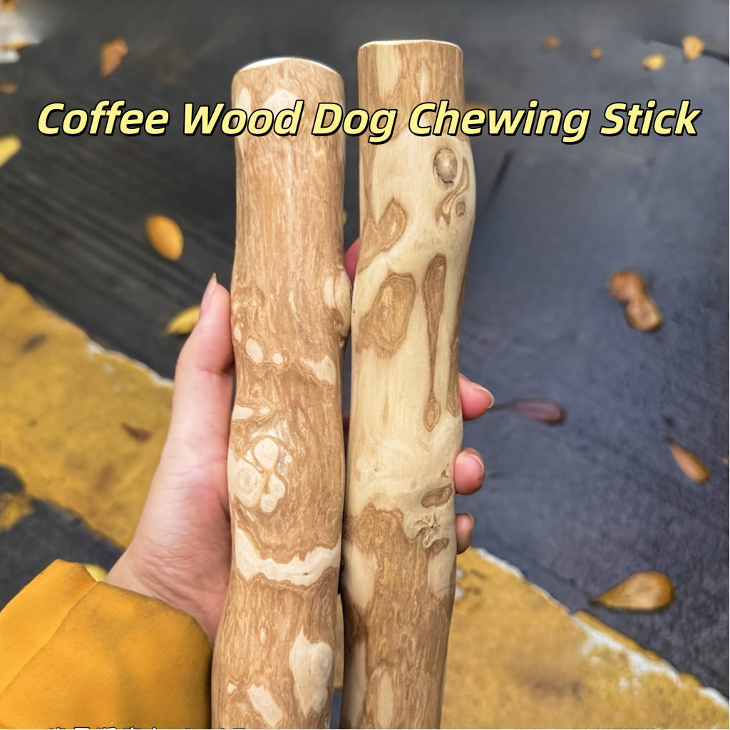 Natural Coffee Wood Dog Chew Stick Reduces Tartar Relieves Anxiety Prevents Destructive Chewing Protects Furniture Long-Lasting Safe Chew Toy for Dogs 8.3 Inch