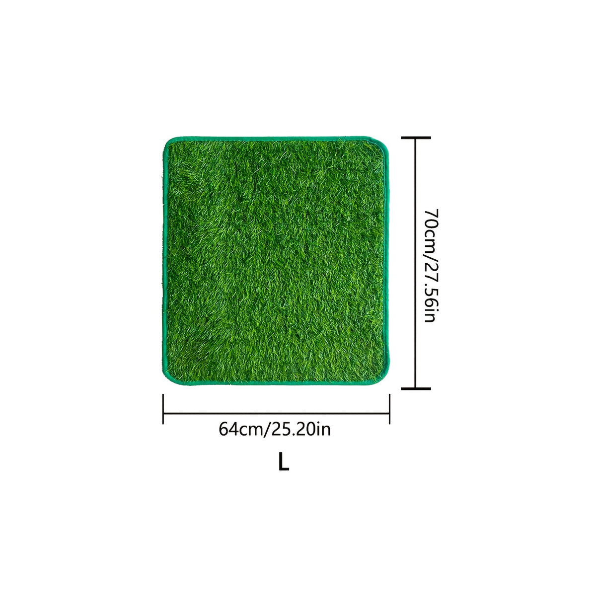 Dog Potty Training Grass Pad – Simulated Artificial Turf Dog Toilet Mat for Indoor & Outdoor Use, Non-Slip Easy-Clean Pet Lawn Poop Tray for Small Medium Large Dogs, Apartment Balcony Backyard