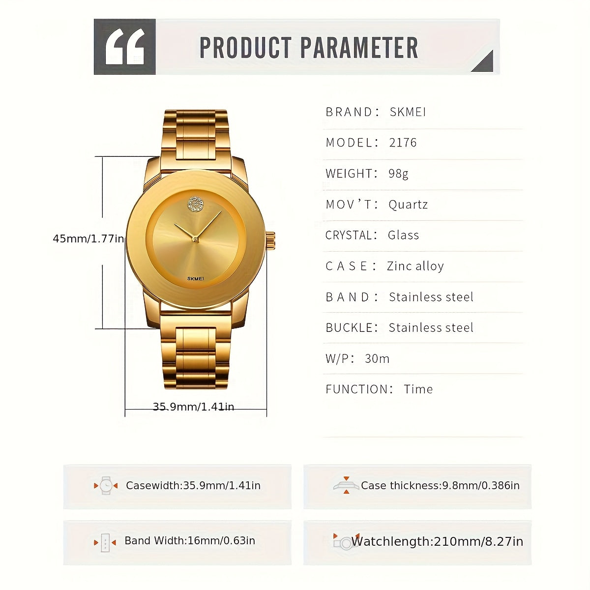 Women's Quartz Watch Round Dial Elegant Analog Wristwatch for Ladies – Party, Daily Wear & Birthday Gift, 6 Colors Available