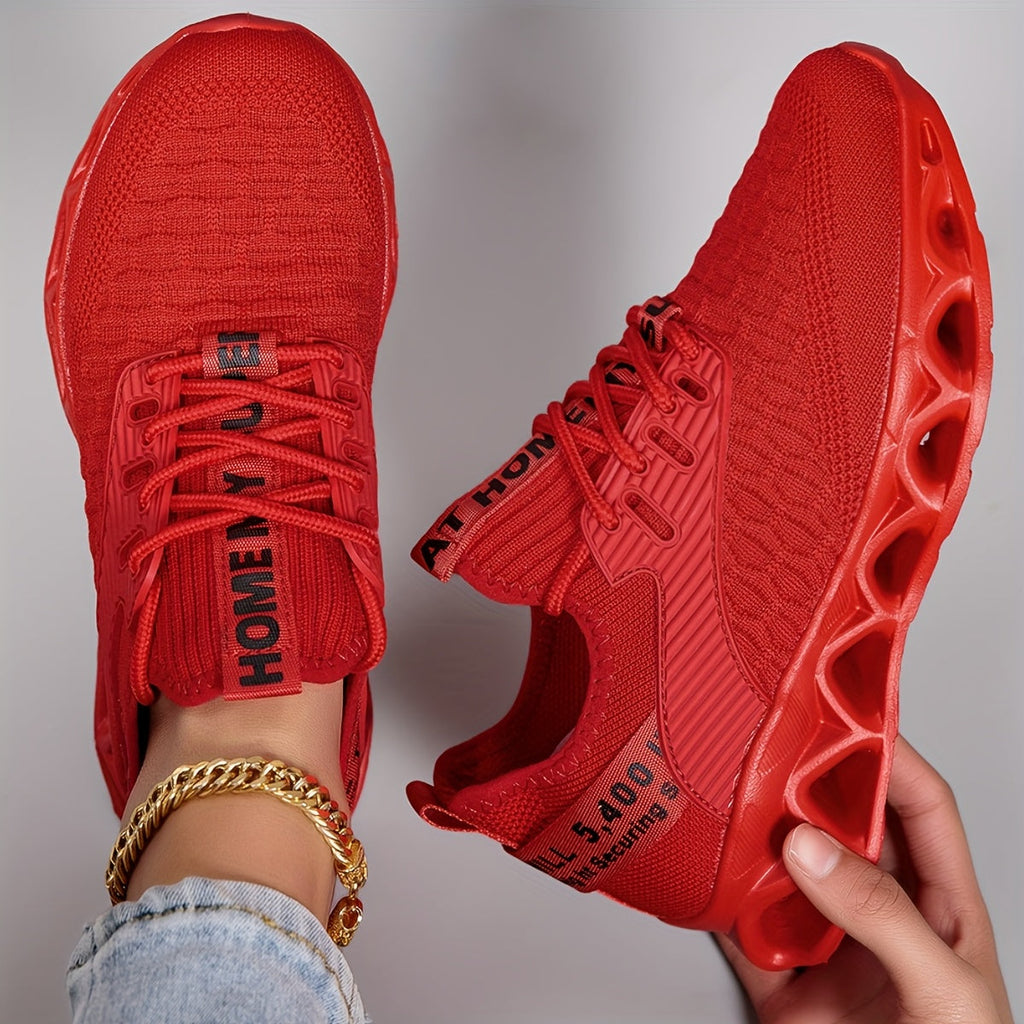 Women's Lightweight Sneakers Breathable Mesh Thick Sole Lace-Up Walking Shoes Slip-On Casual Running Tennis Shoes for Women 7 Colors Sizes US 6-12.5 Trendy Versatile Workout Shoes
