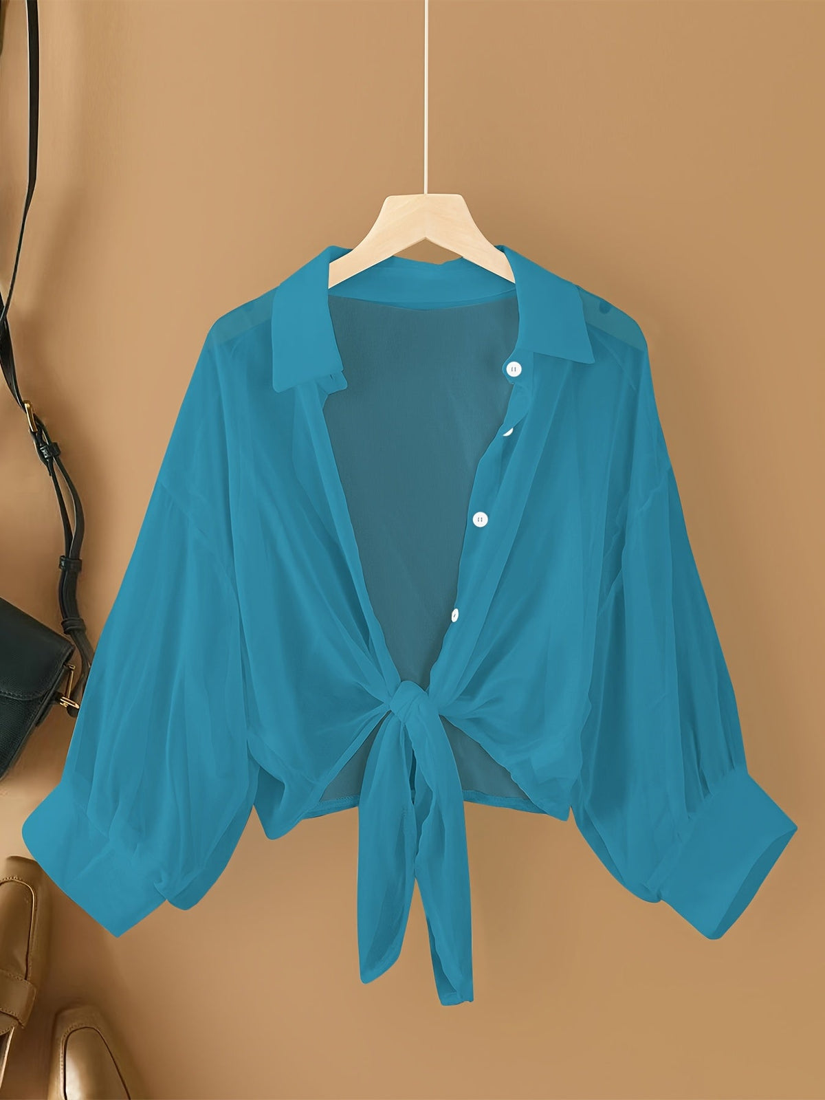 Women's Chiffon Cardigan Short Lightweight Summer Cover Up Casual Open Front Kimono Shirt Top for Women S M L XL XXL