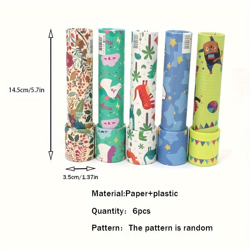 Kaleidoscope Toys for Kids Bulk Pack 6 12 18pcs Rotating Magical Kaleidoscopes Party Favors Classroom Prizes Carnival Rewards Birthday Gifts Holiday Stocking Stuffers Goodie Bag Fillers Random Patterns