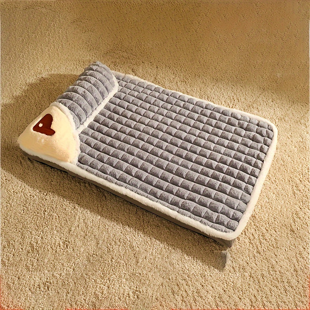 Thickened Cat Dog Bed - Washable Detachable Pet Sofa Sleeping Pad for Cats & Dogs, Extra Large Size Available, Non-Slip Bottom, Cozy Plush Mat for Indoor Pets