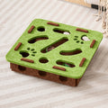 Felt Cat Treasure Hunt Maze Toy Tray - Interactive Ball Retrieval Educational Toy Box, No-Tool Assembly, Detachable Cover for Easy Cleaning, Scratch-Proof Thickened Felt, Upgraded Model, Green