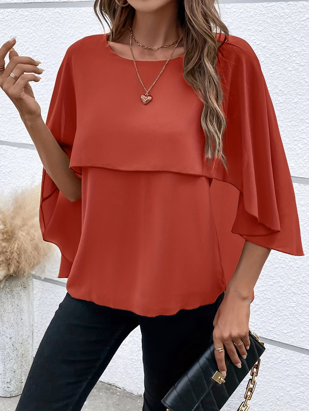 Women's Asymmetrical Hem Blouse Solid Color Woven Top Casual Spring Summer Shirt S-XL Multiple Colors Available
