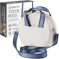Dog Walking Tote Bag with Water Dispenser Holder – Insulated Water-Resistant Bag Fits Maxi & Mini Bowls, Poop Bag Dispenser Included, Stylish Pet Carrier for Walks, Car Trips & Daily Adventures