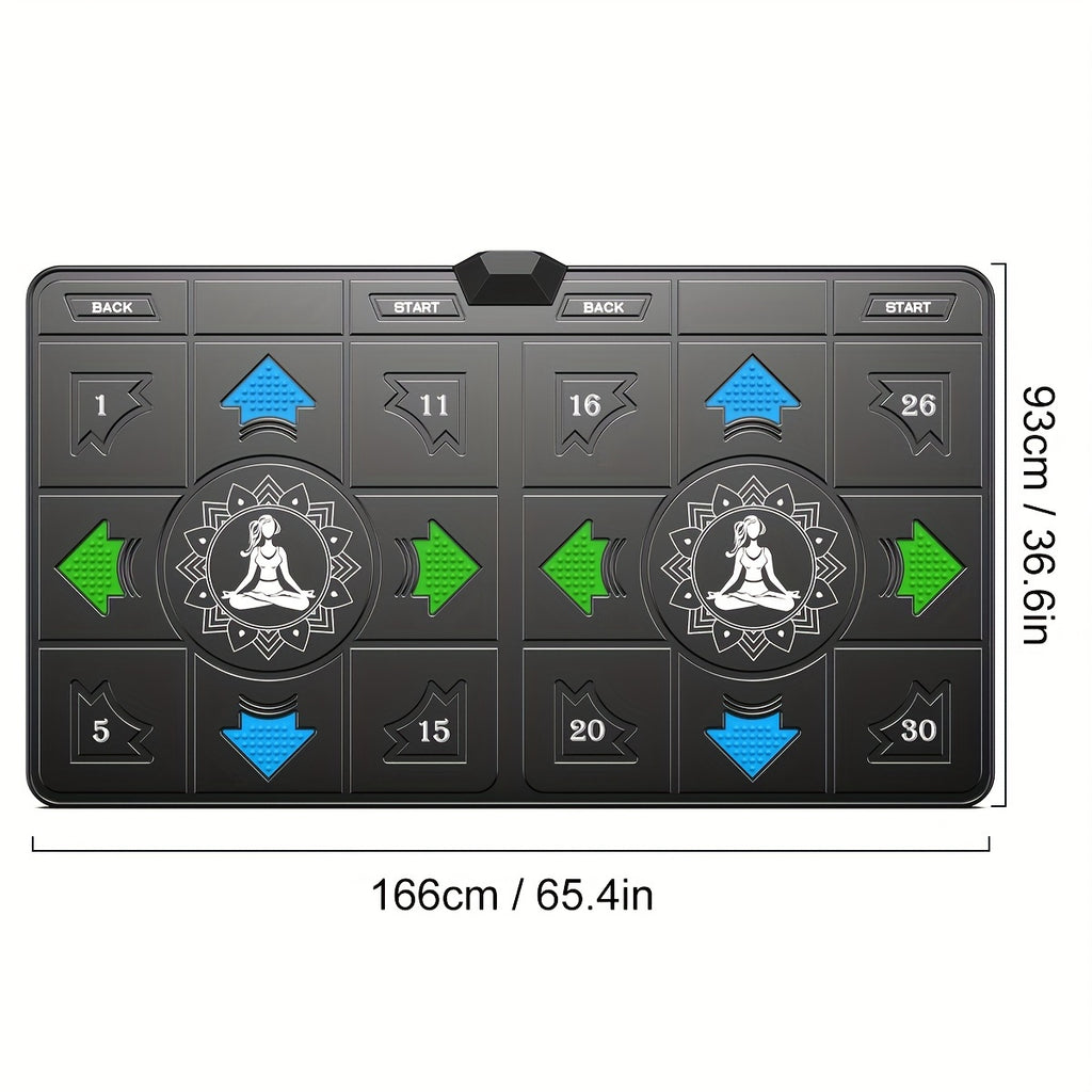 Wireless Dance Mat for Kids & Adults - Double User Electronic Dance Pad with HD Camera, TV Compatible, Fitness Step Game for Boys & Girls Ages 3+ | Birthday Christmas Gift for Family Fun