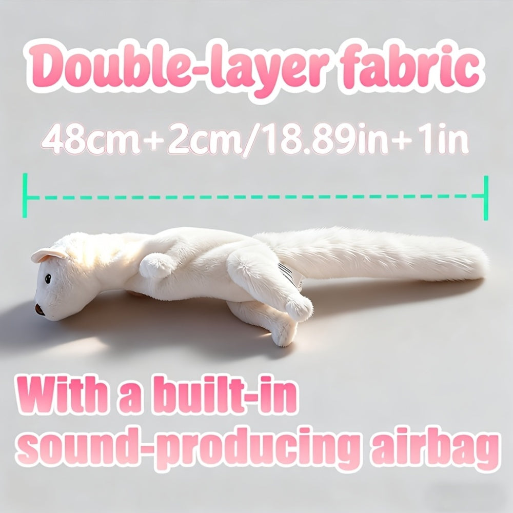 Interactive Pet Plush Chew Toy – Double Layer Tear-Resistant Squeaky Plush Companion, Washable Comfort Toy for Dogs & Cats – Thickened Mink Plush, Multiple Sizes Available
