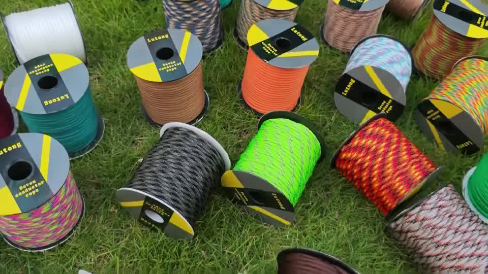 7-Core Paracord Tent Rope Multi-Purpose Outdoor Rope – Nylon Camping Rope for Tent Tie-Down Hanging Bracelet Keychain Backpack, 30M 50M 100M Vivid Colors Sturdy Structure