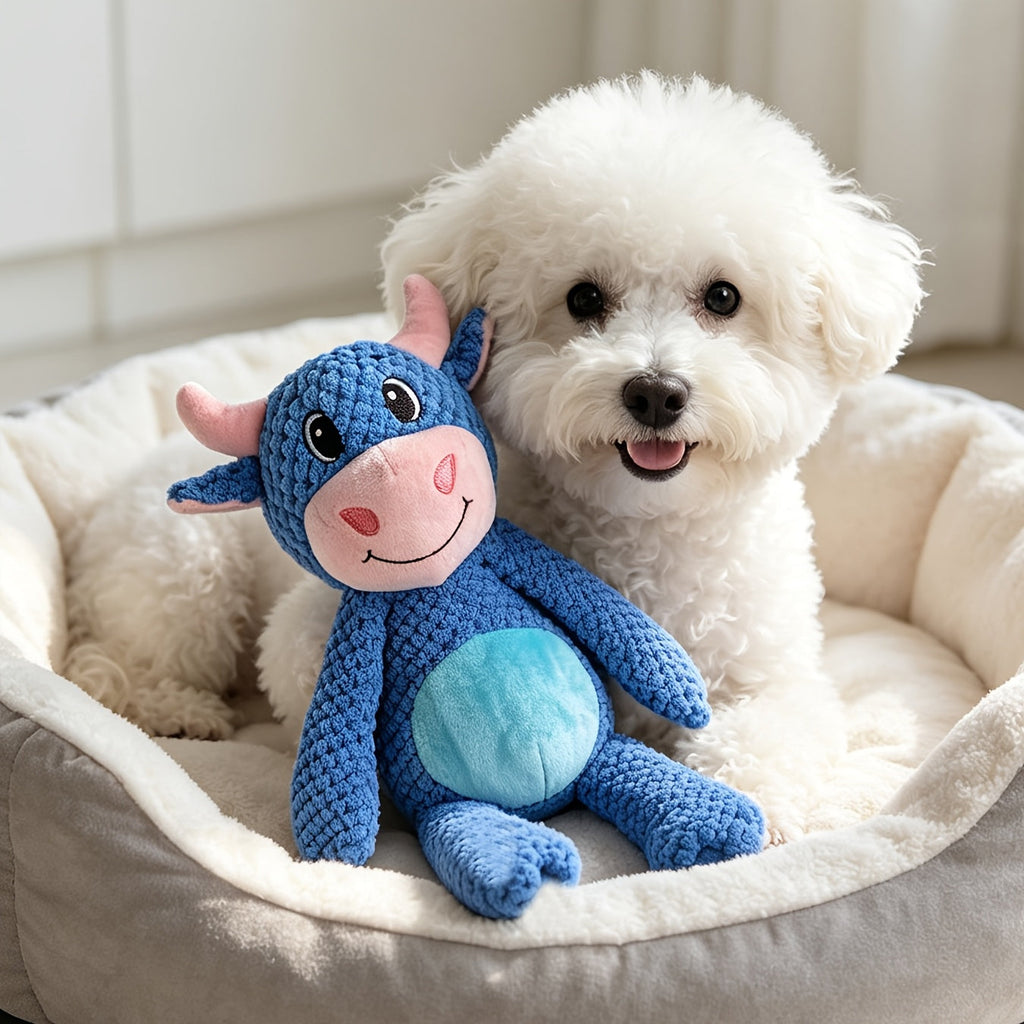 Extra-Large Plush Squeaky Dog Toy – Tear-Resistant Double-Layer Thickened Cartoon Stuffed Interactive Toy for Cats and Dogs, Durable Soft Chew Toy for Aggressive Chewers, Small Medium Large Breeds