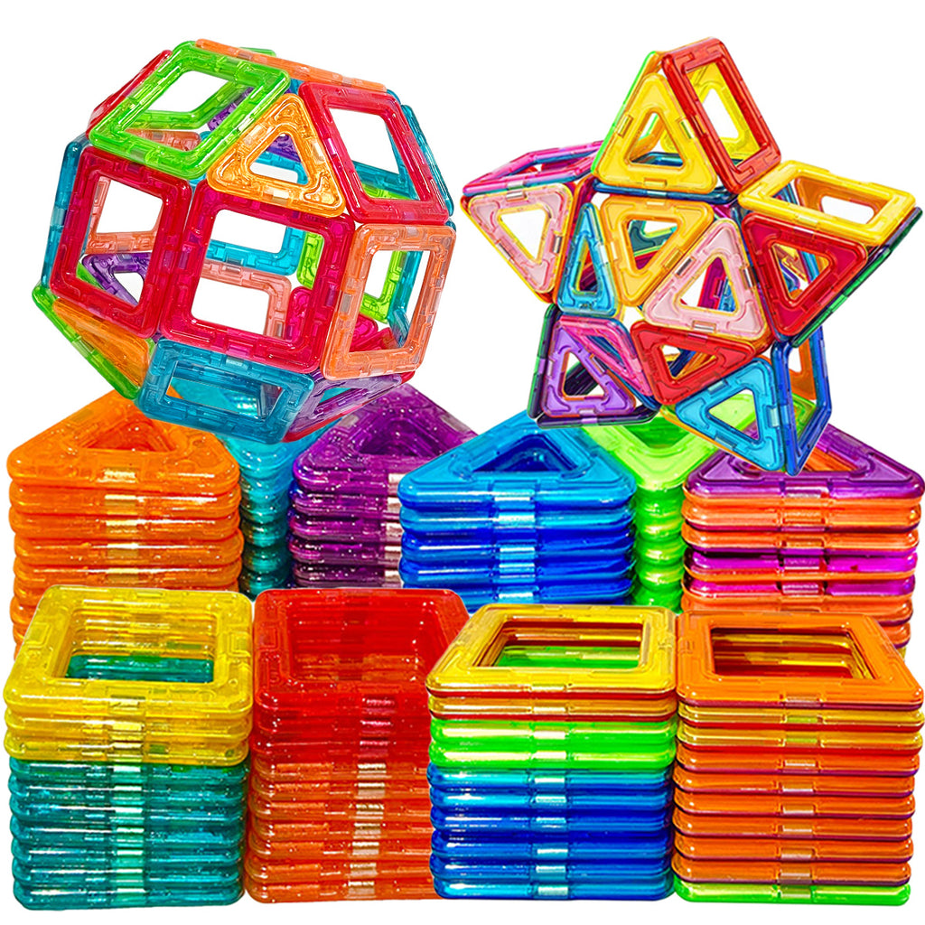 Magnetic Building Blocks 36 Piece Large STEM Construction Toy Set for Kids 3+ Boys Girls ABS Magnet Tiles Creative Learning Puzzle Hands-On Engineering Gift Random Color