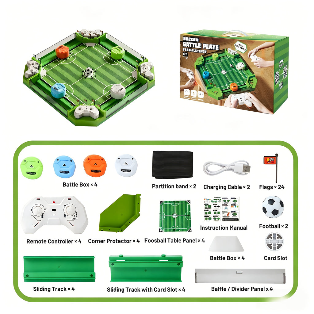Tabletop Foosball Table Game for Kids Teens Adults 2 to 4 Player Portable Mini Table Soccer with 2 Balls Family Game Night Fun Competitive Indoor Activity