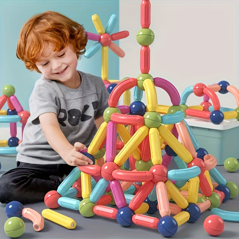 Kids Magnetic Building Blocks – STEM Educational Toy Ages 3+, Random Colors, 25pc or 36pc, Creativity & Fine Motor Skills, Gift for Halloween Christmas Back-to-School