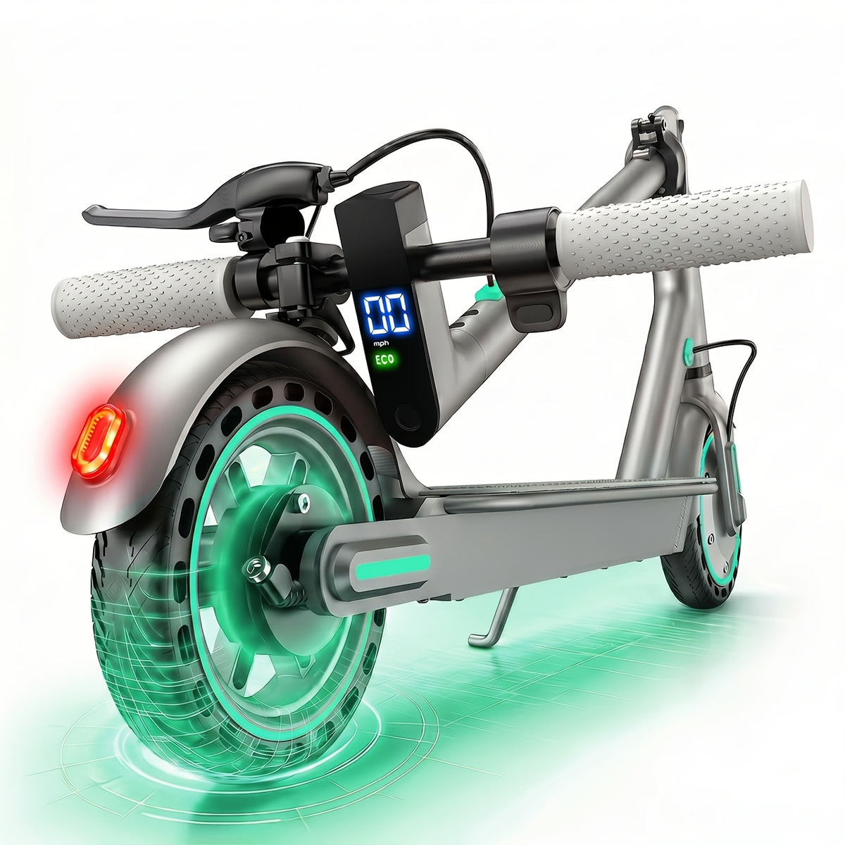 350W Foldable Electric Scooter for Adults - 19 MPH Top Speed, 7.8Ah Battery 12-Mile Range, 8.5" Solid Tires, Smart LED Display, Dual Brake | Lightweight Commuter E-Scooter Birthday Gift
