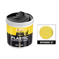 Car Plastic & Rubber Repair Cream All-in-One Trim Restorer Scratch Remover Tire Shine Wax, Anti-Cracking Anti-Aging Formula for Interior Exterior Car Detailing, Includes Sponge