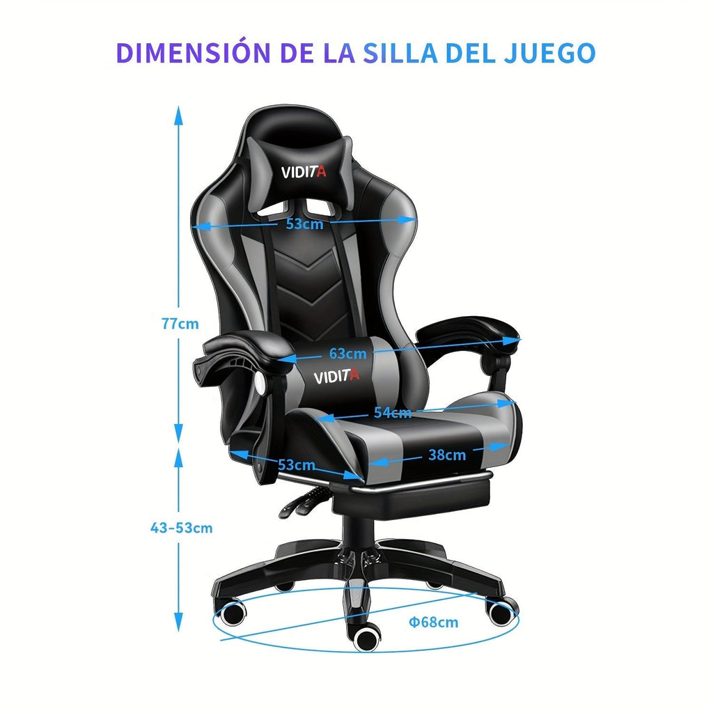 Ergonomic Gaming Chair Racing Style with Lumbar Support High Back Adjustable Office Chair for Adults Teens PC Computer Desk Chair Recliner