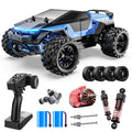 DEERC 1/18 Scale High Speed Drift RC Car 42KM/H All-Terrain Remote Control Truck – Metal Dog Bones, Dual Tires (Drift + Off-Road), 2.4GHz, 2 x 1500mAh Batteries, 380 Brushed Motor for Collectors & Hobbyists