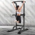 Adjustable Power Tower Dip Station Pull Up Bar for Home Gym 10 Height Levels 65-82.7 Inch 330LBS Capacity 6 Exercise Positions Full Body Strength Training Black Red Yellow Blue Pink Orange