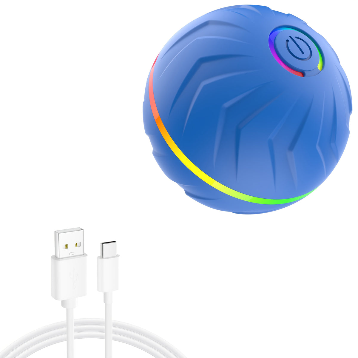 Smart Auto-Bouncing Interactive Dog Ball - Automatic Jumping & Rolling Electronic Toy Ball for Dogs, USB Rechargeable, Durable for All Breeds, Self-Moving Pet Play Ball for Indoor & Outdoor Exercise