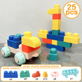 Large Granule Building Blocks Puzzle Toy for Toddlers & Kids - Big Brick STEM Construction Set for Brain Training, Fine Motor & Grasping Skills, 25 / 50 / 90pcs Bulk Pack, Birthday & Holiday Gift, Random Color