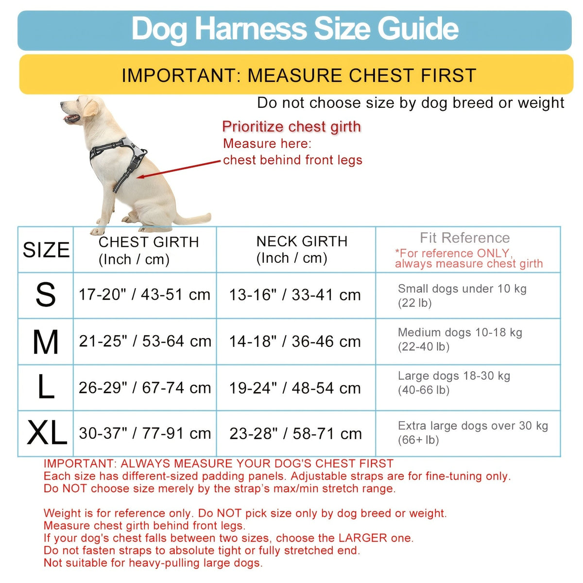Dog Harness Leash and Poop Bag Dispenser Set 3-Piece Escape-Proof Adjustable Breathable Vest Harness for Medium Large Dogs with Reflective Strips – No-Pull Padded Dog Walking Kit with Waste Bag Holder