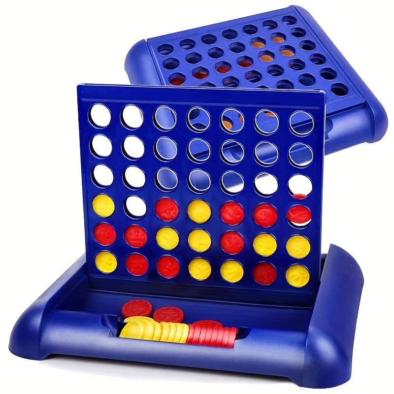 Classic Four in a Row Game – Large Size Strategy Connect Board Game for 2 Players – Fun Family & Kids Game Night Toy – Great Gift for Halloween, Thanksgiving, Christmas & Birthdays – Ages 6+