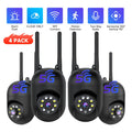 Indoor Security Camera 4 Pack 3MP Wireless – Cloud Storage, 2.4G/5G Dual-Band WiFi, AI Motion Detection, Two-Way Audio & Color Night Vision for Home Surveillance System