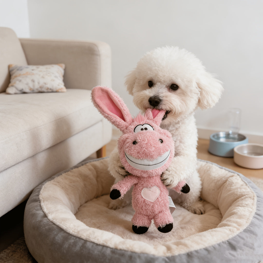 Funny Donkey & Rabbit Squeaky Dog Toy – Thickened Bite-Resistant Plush Toy, Interactive Exercise & Entertainment for Dogs – High-End Squeaky Plush Pet Gift