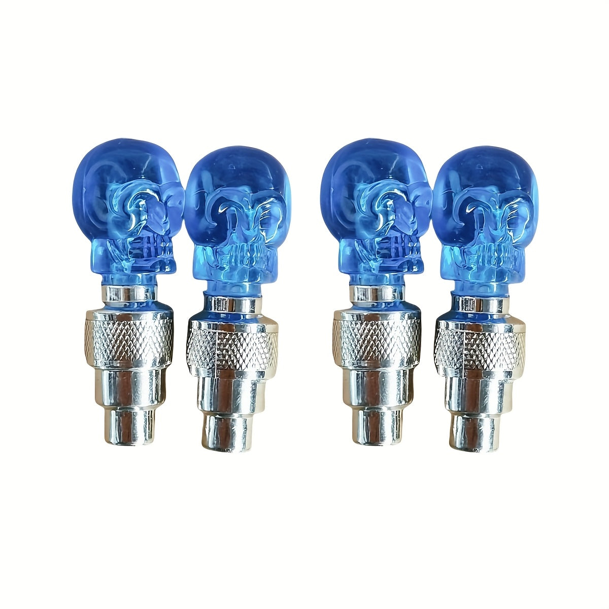 LED Tire Valve Stem Caps with Breathing Light & Running Horse Effect 4/8/16pcs Glow Wheel Valve Core Caps for Car Motorcycle Bike – Wind Fire Wheel Light UV & Explosion Proof – Green Red Blue Skeleton