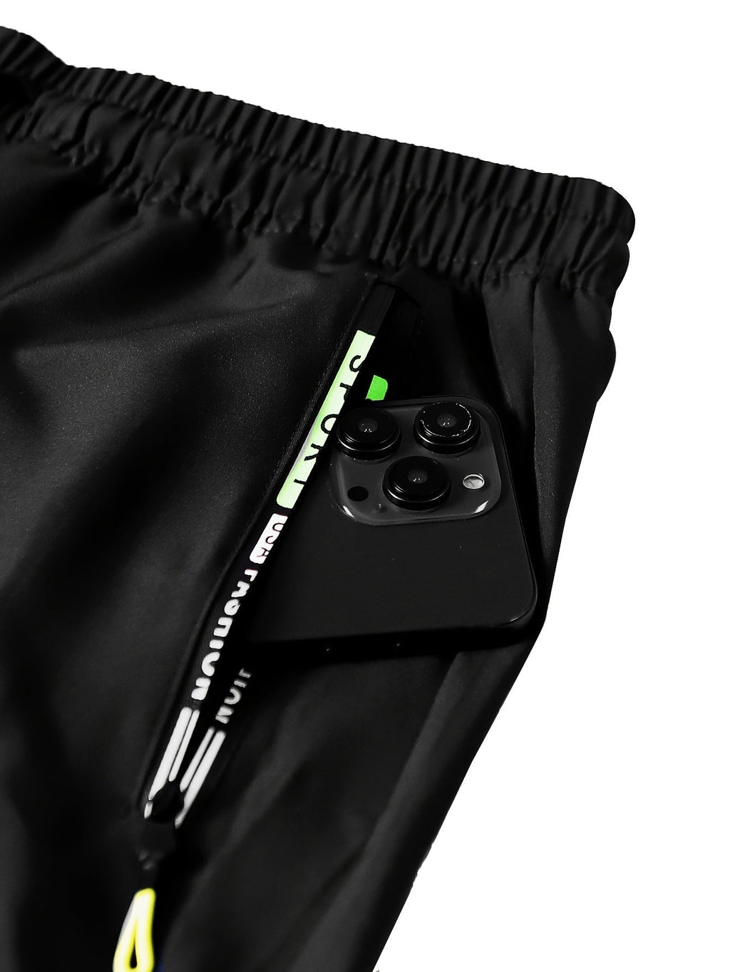 Women's Multi-Pocket Cargo Pants – Neon Green Zipper Accents, Drawstring Waist, Full-Length Outdoor Travel Trousers, 4 Colors, Sizes XS-XXL, Spring Fall Casual Streetwear